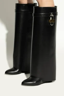 Givenchy CZARNY Kozaki na obcasie `Shark`