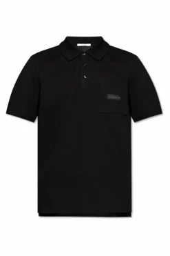 Givenchy CZARNY Polo z kieszenią