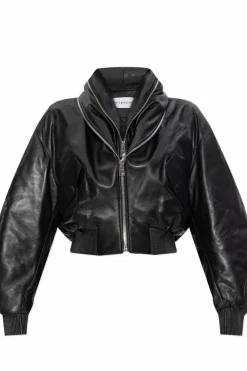 Givenchy CZARNY Skórzana kurtka