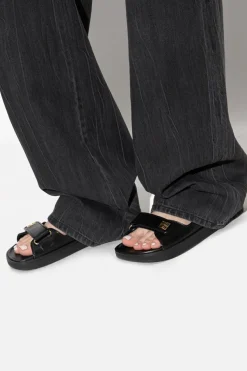 Givenchy CZARNY Skórzane sandały