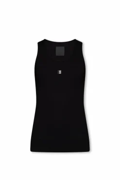 Givenchy CZARNY Top na ramiączkach z logo