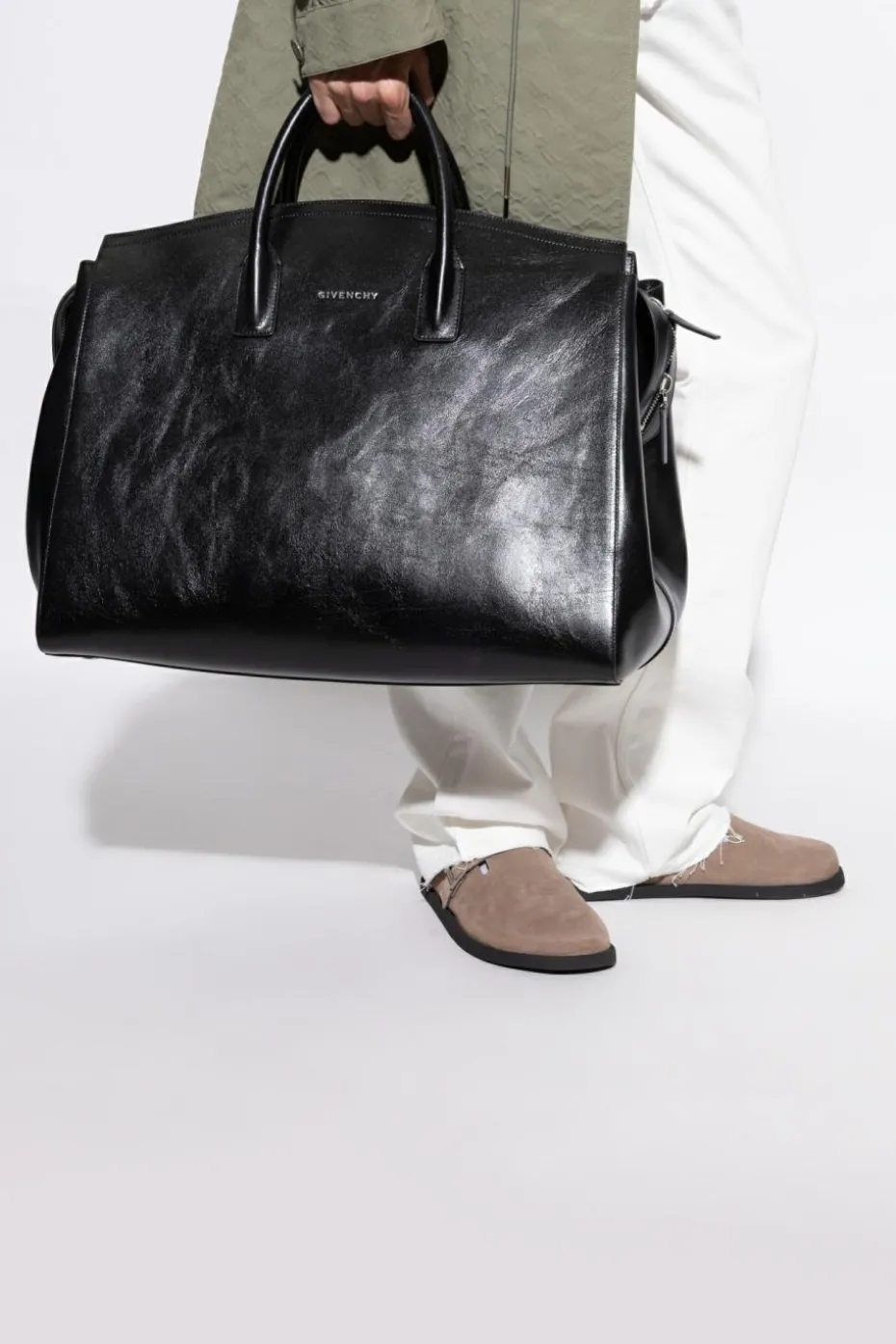 Givenchy CZARNY Torba podręczna z logo