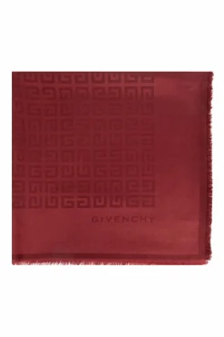 Givenchy CZERWONY Chusta z monogramem