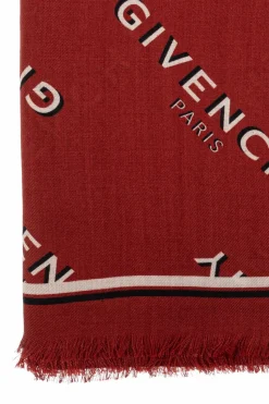 Givenchy CZERWONY Chusta z monogramem
