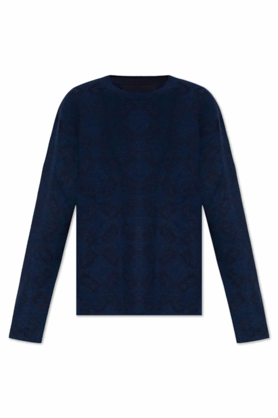 Givenchy GRANATOWY Sweter z logo