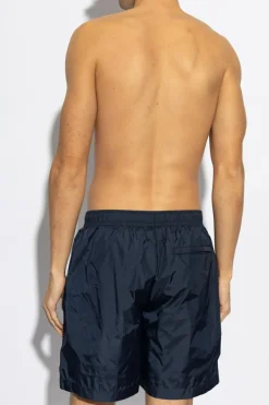 Givenchy GRANATOWY Szorty kąpielowe z logo