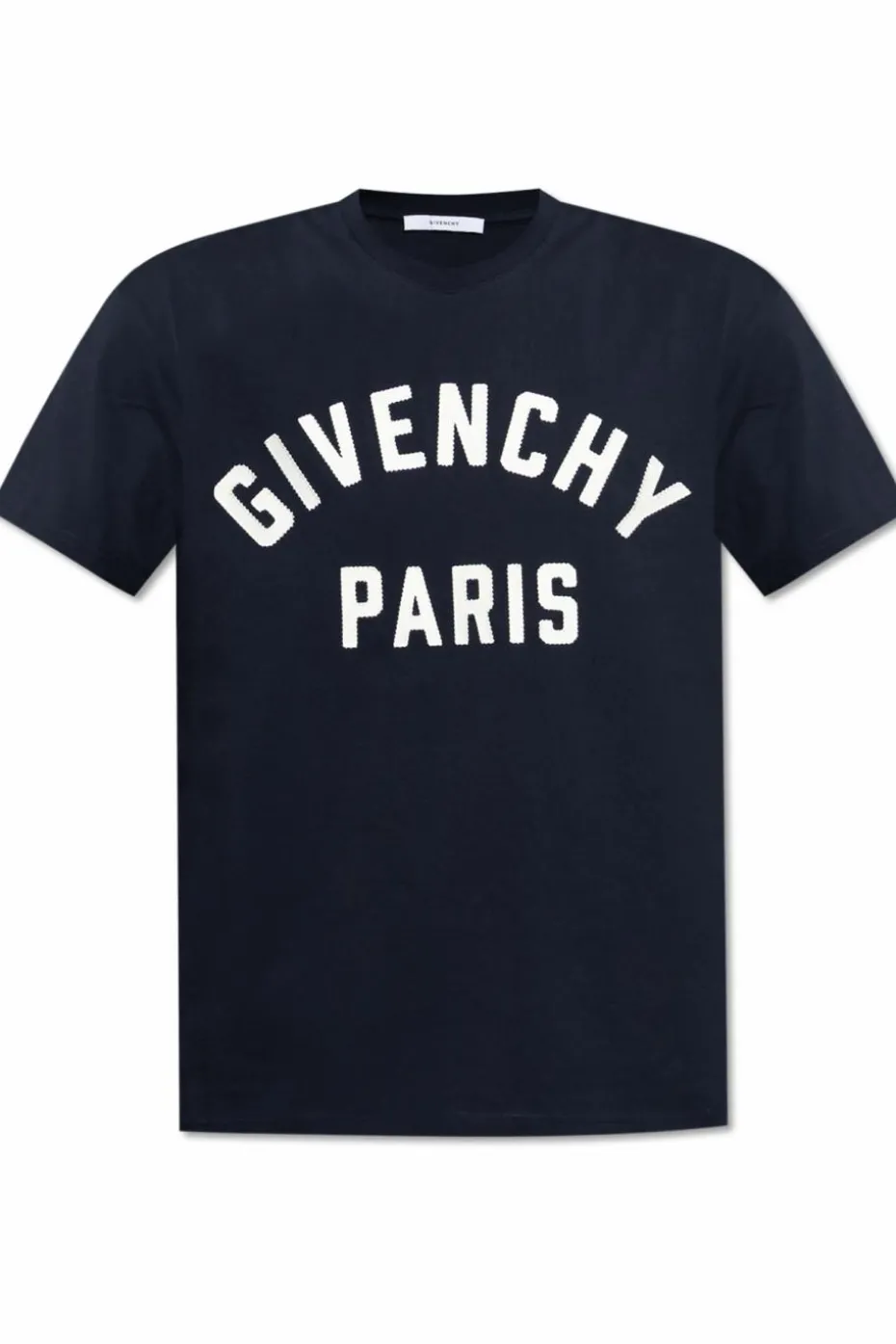 Givenchy GRANATOWY T-shirt z logo