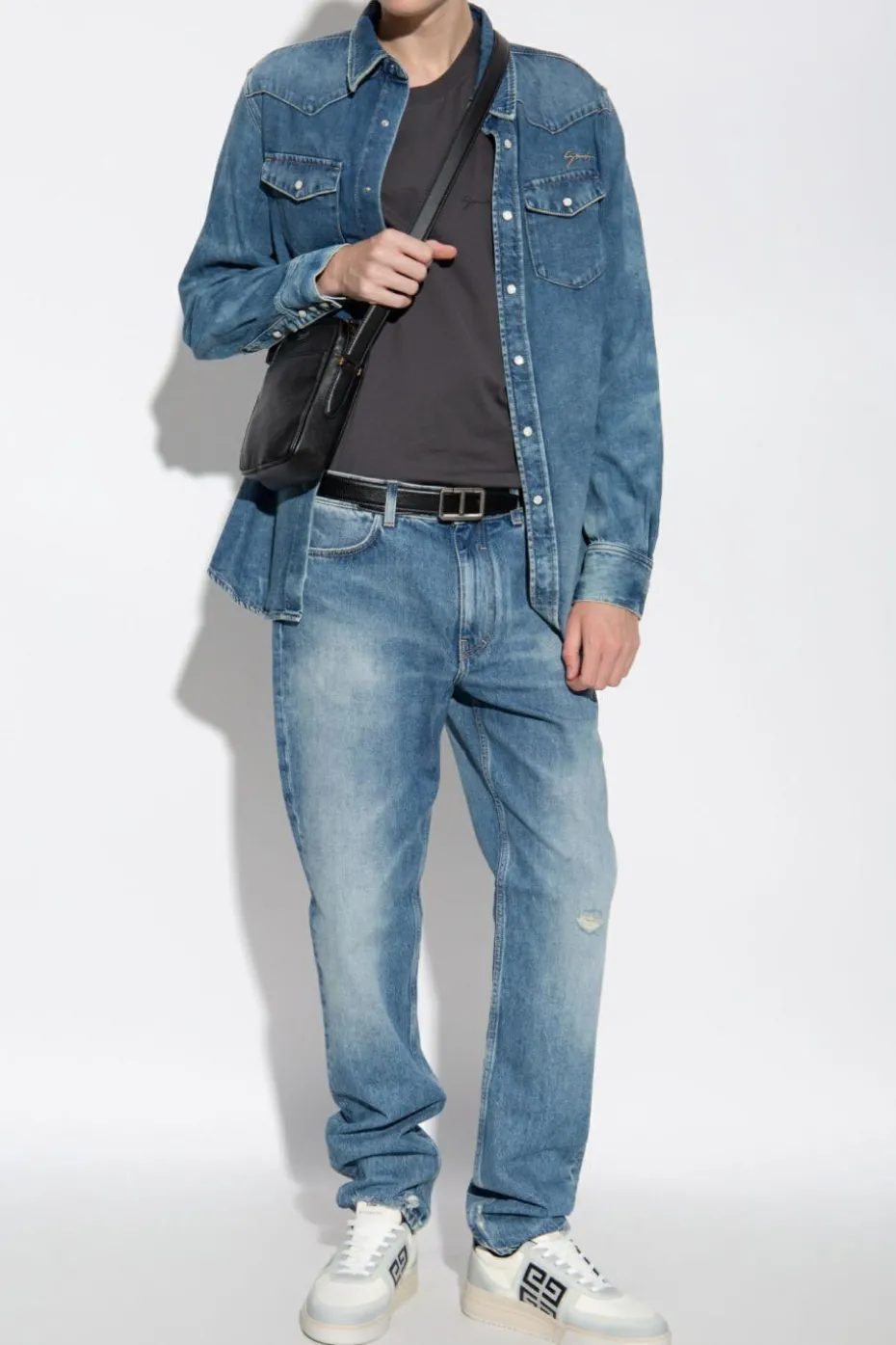 Givenchy MULTIKOLOR Jeansowa koszula