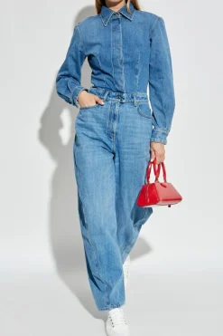 Givenchy NIEBIESKI Jeansowy kombinezon