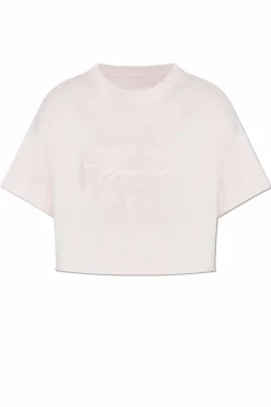 Givenchy RÓŻOWY T-shirt z logo