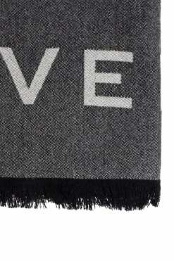 Givenchy SZARY Szal z logo