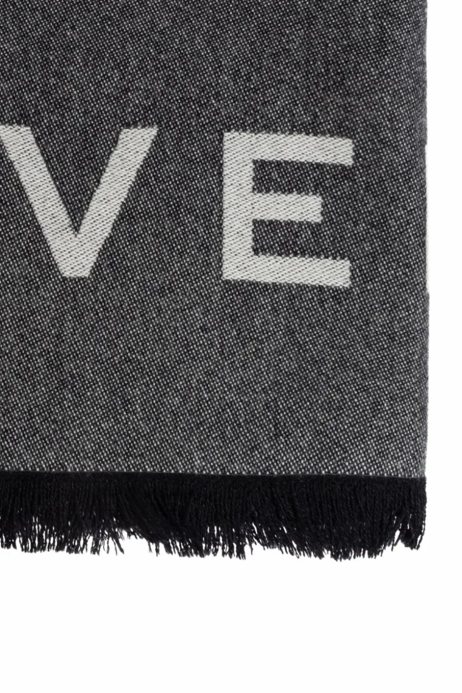 Givenchy SZARY Szal z logo