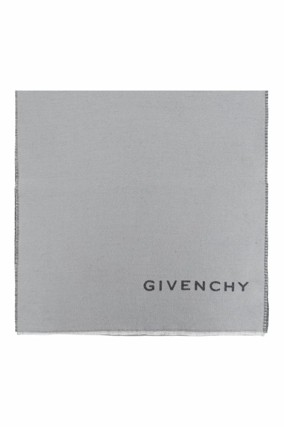 Givenchy SZARY Szal z logo