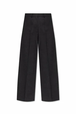 Givenchy SZARY Wełniane spodnie