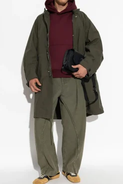 Givenchy ZIELONY Parka z logo
