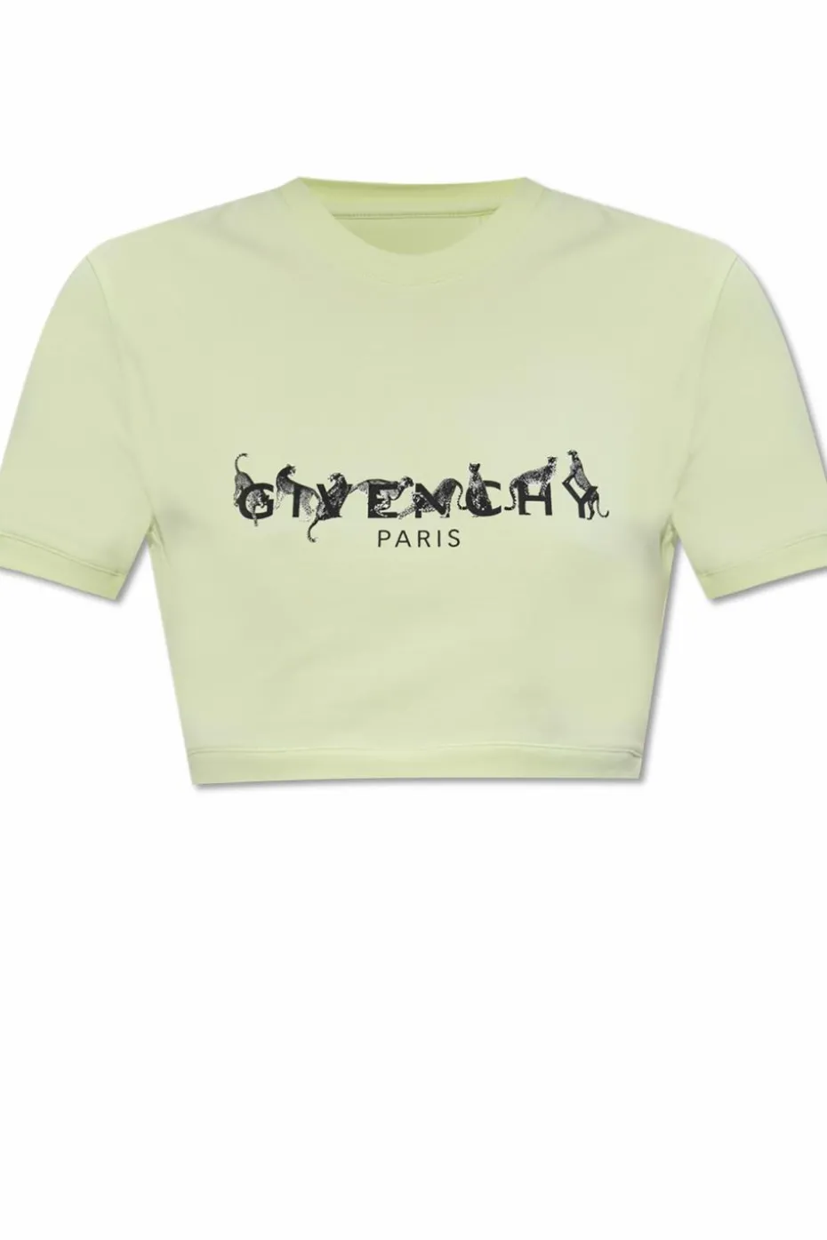 Givenchy ZIELONY T-shirt z nadrukiem