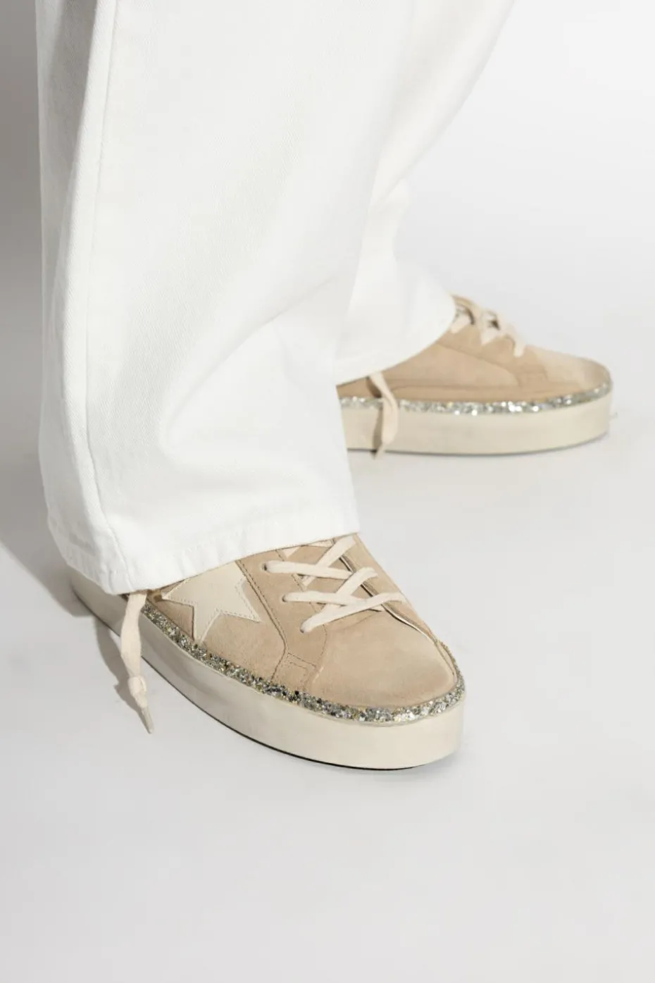 Golden Goose beżowy Buty sportowe `Hi Star Classic With List`