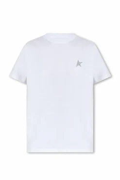 Golden Goose BIAŁY Bawełniany t-shirt