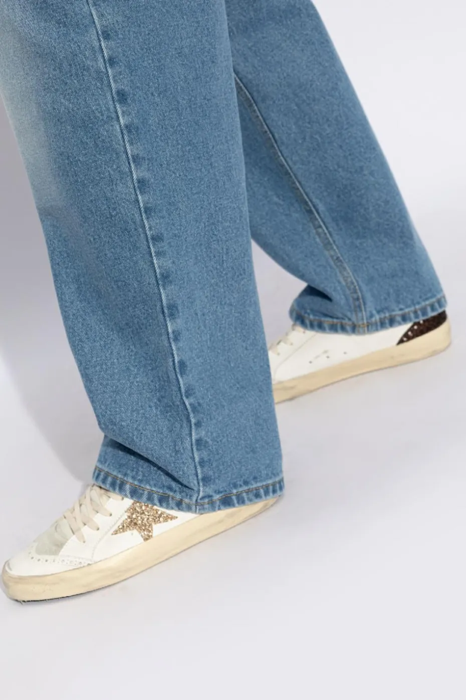 Golden Goose BIAŁY Buty sportowe za kostkę ‘Mid Star Classic’