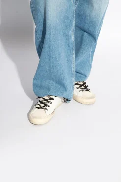 Golden Goose BIAŁY Buty sportowe ‘Super Star Classic With Spur’
