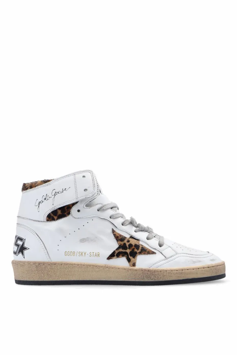 Golden Goose BIAŁY Buty sportowe za kostkę ‘Sky Star’