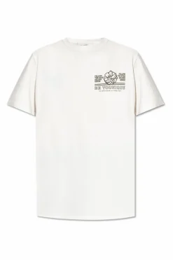 Golden Goose BIAŁY T-shirt z nadrukiem