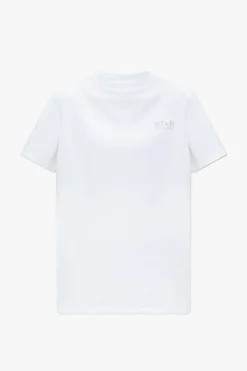 Golden Goose BIAŁY T-shirt z logo