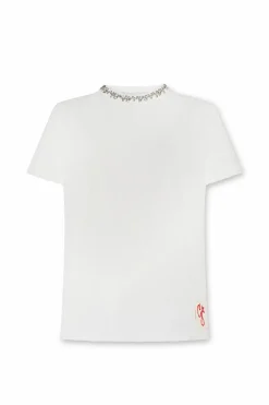 Golden Goose BIAŁY T-shirt z logo