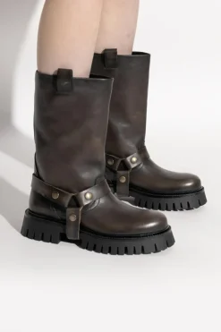 Golden Goose BRĄZOWY Botki `Kurt Chunky`