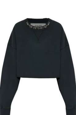 Golden Goose CZARNY Bluza z logo
