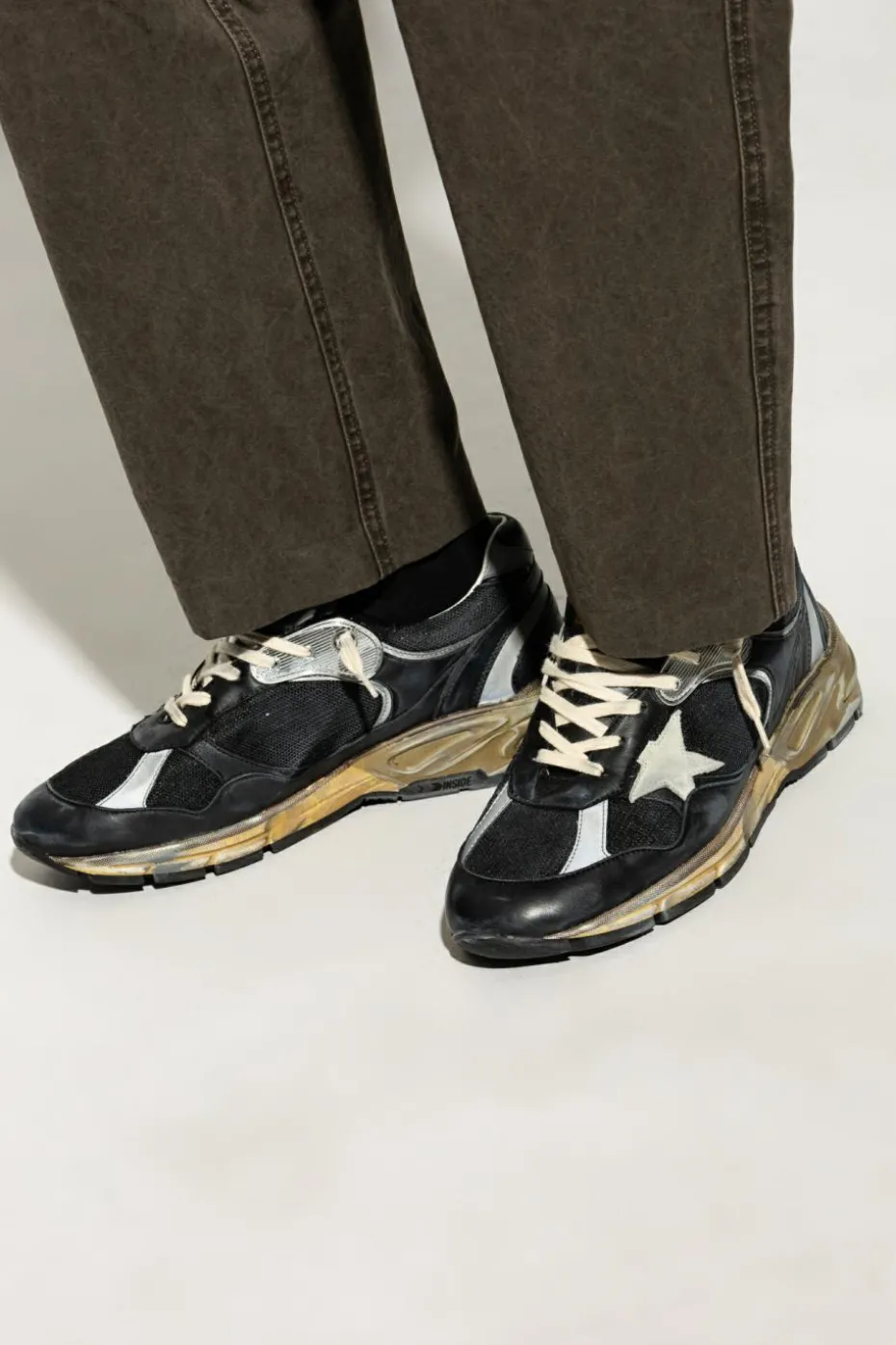 Golden Goose CZARNY Buty sportowe `Running Dad`