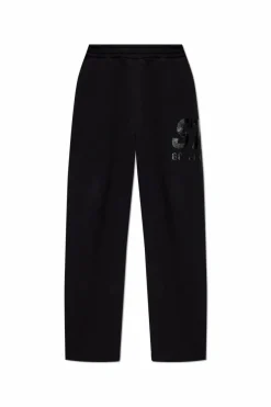 Golden Goose CZARNY Spodnie dresowe z logo