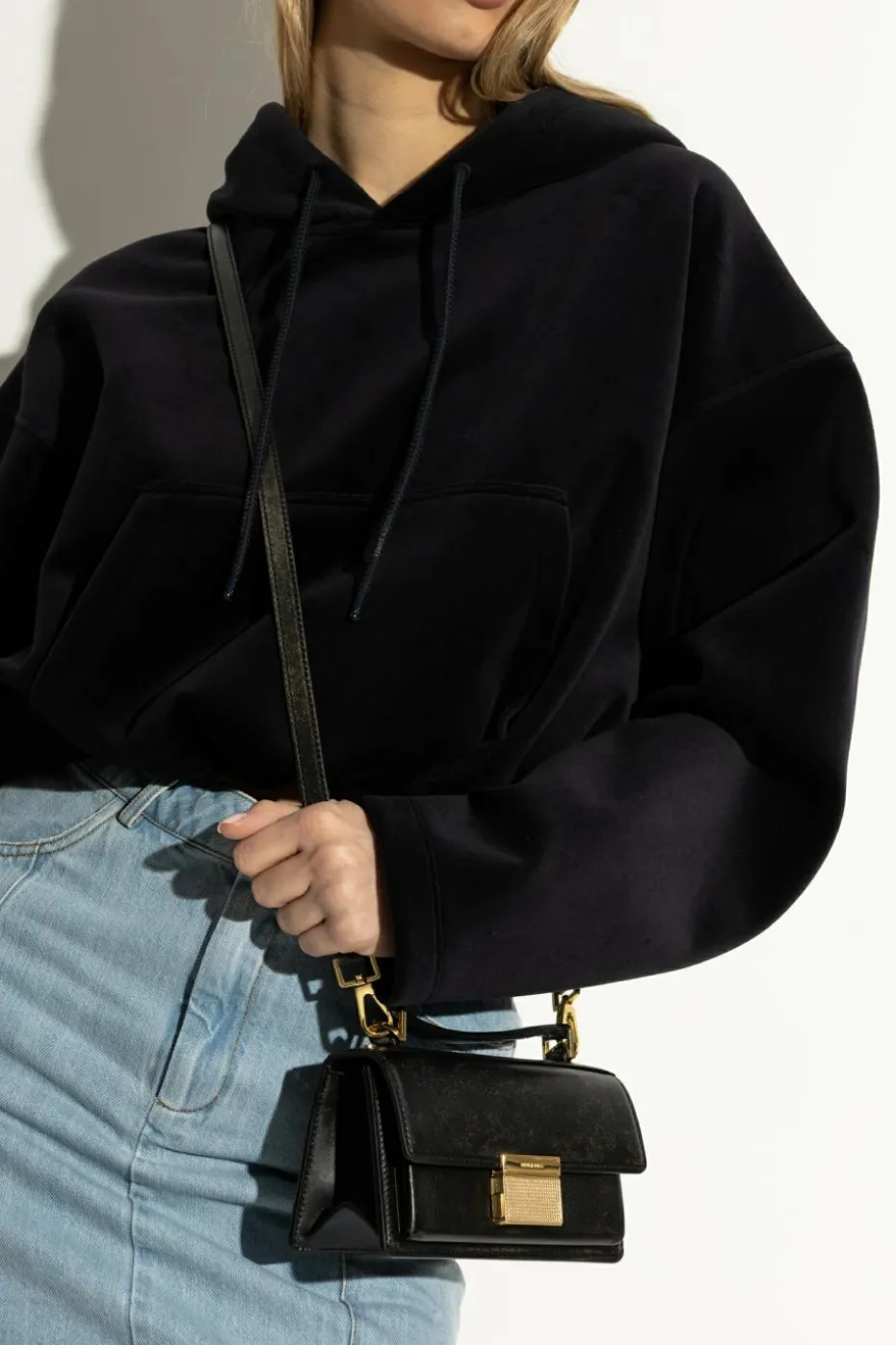 Golden Goose CZARNY Torba do ręki `Venezia Small`
