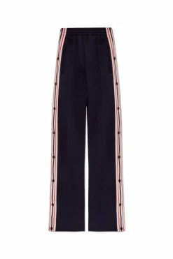 Golden Goose GRANATOWY Spodnie dresowe z lampasami
