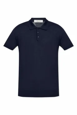 Golden Goose GRANATOWY Wełniane polo