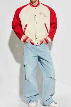 Golden Goose jasnoniebieski Jeansy z efektem `vintage`