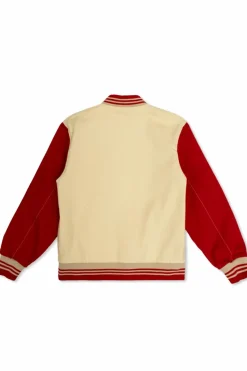 Golden Goose Kids beżowy Kurtka z logo