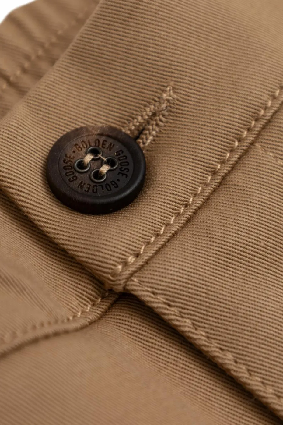 Golden Goose Kids beżowy Szorty z wyszytym logo