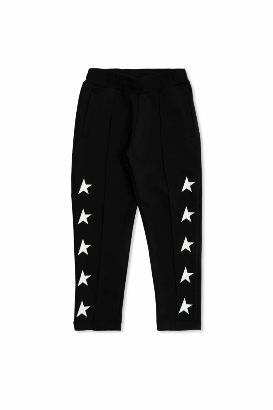 Golden Goose Kids CZARNY Spodnie dresowe z logo