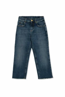 Golden Goose Kids GRANATOWY Jeansy z logo