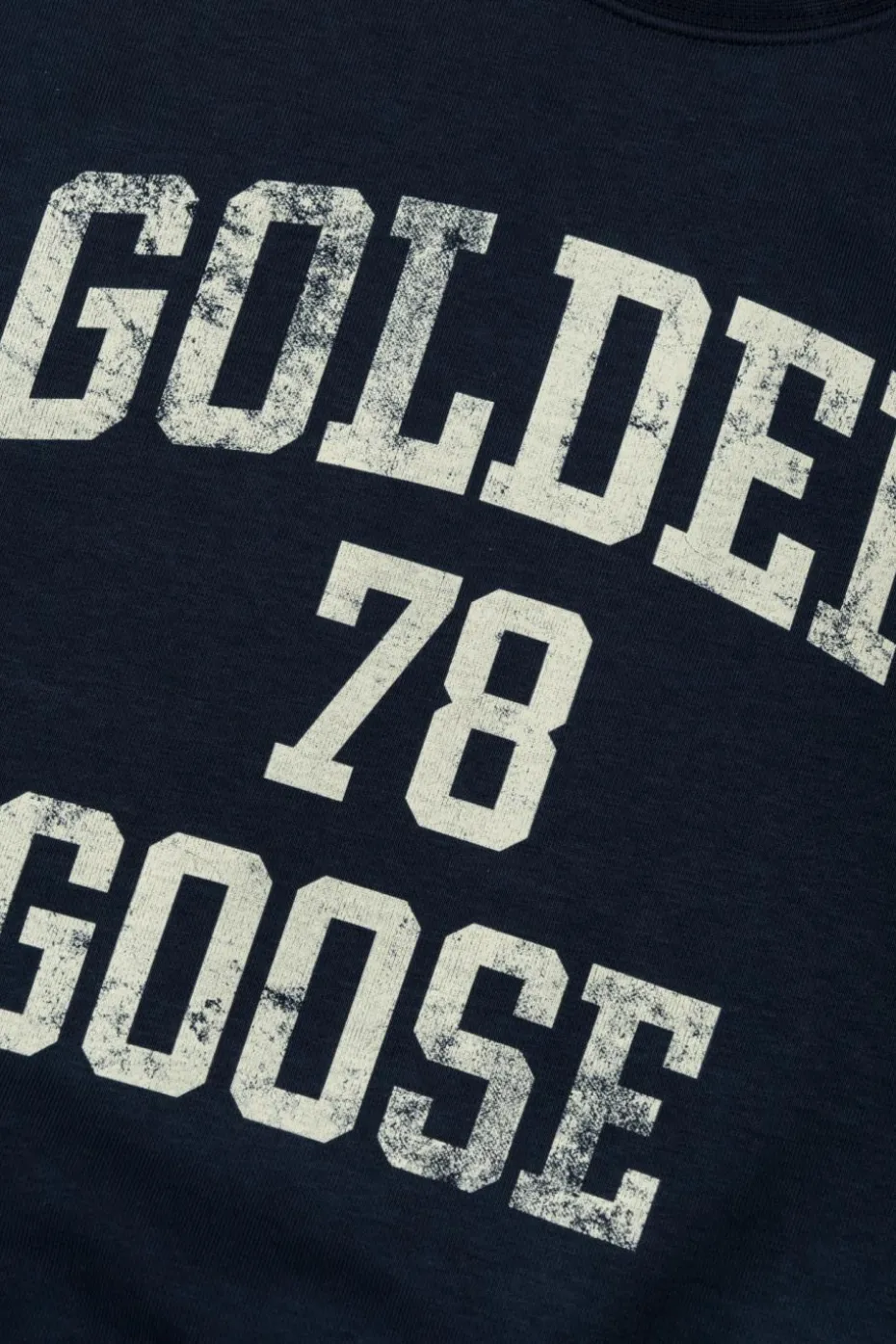 Golden Goose Kids GRANATOWY Bluza z logo
