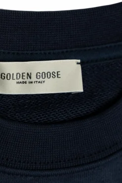 Golden Goose Kids GRANATOWY Bluza z logo