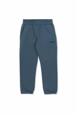 Golden Goose Kids GRANATOWY Spodnie dresowe z wyszytym logo