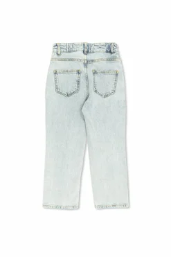 Golden Goose Kids jasnoniebieski Jeansy z efektem `vintage`