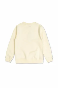 Golden Goose Kids kremowy Bluza z logo