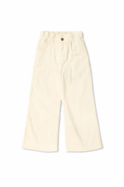 Golden Goose Kids kremowy Sztruksowe spodnie