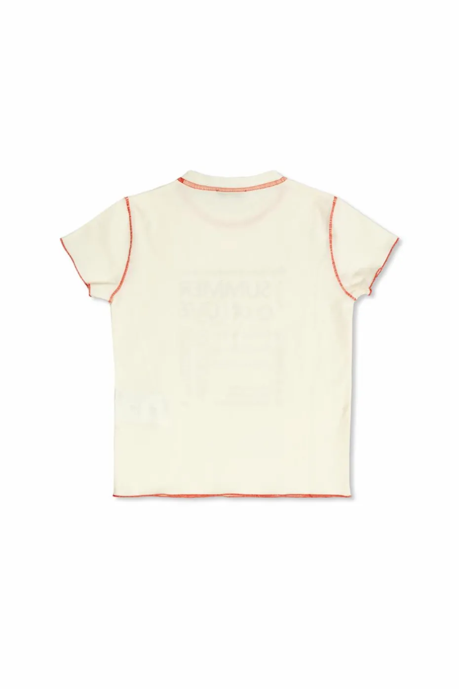 Golden Goose Kids kremowy T-shirt z nadrukiem