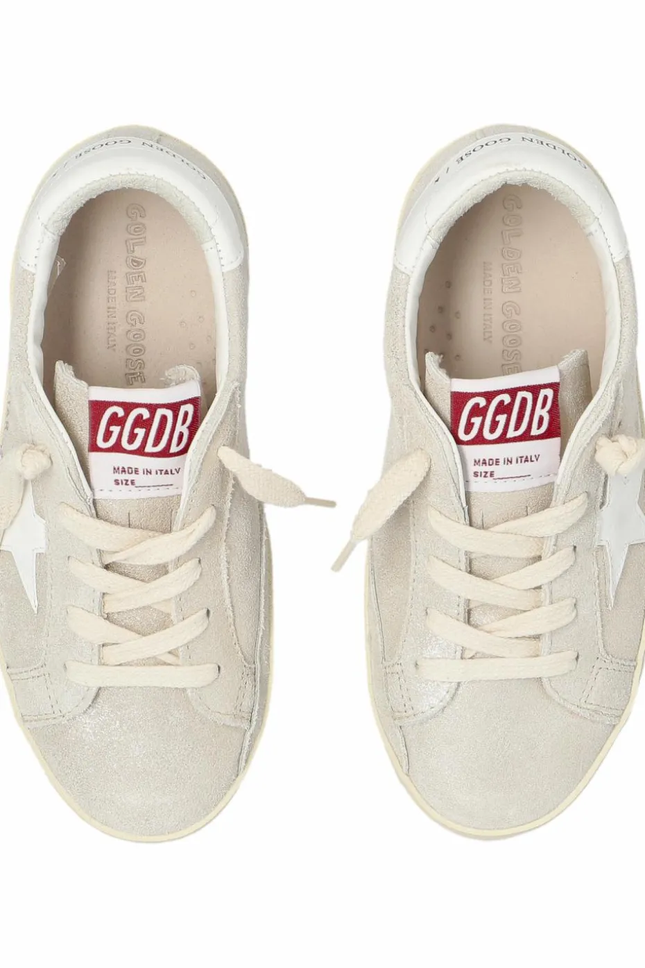 Golden Goose Kids kremowy Buty sportowe `Super-Star Classic With List`