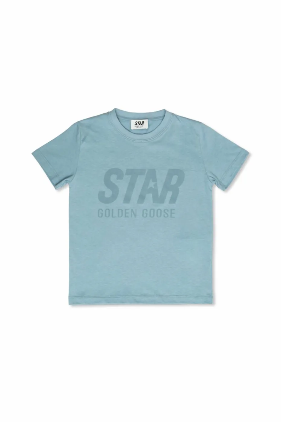 Golden Goose Kids NIEBIESKI T-shirt z logo