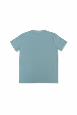 Golden Goose Kids NIEBIESKI T-shirt z logo